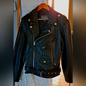 Wilson leather motorcycle jacket never worn vtg